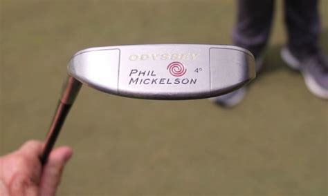 Phil Mickelson explains his unique putter design at the .